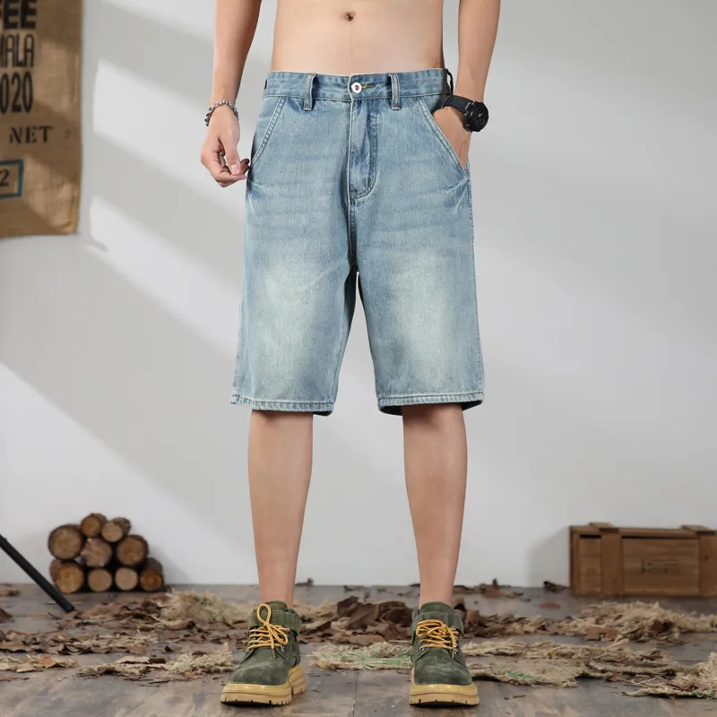ROBINHOOD Denim Shorts Unisex Ancient Teal-5