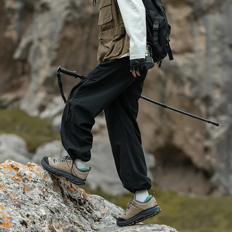 ROBINHOOD Windbreaker Pants Unisex Snow Mountains Gray-19