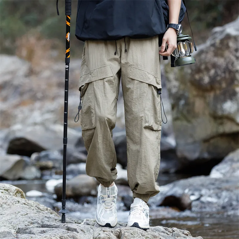 ROBINHOOD Casual Pants Unisex Bean Gray-3