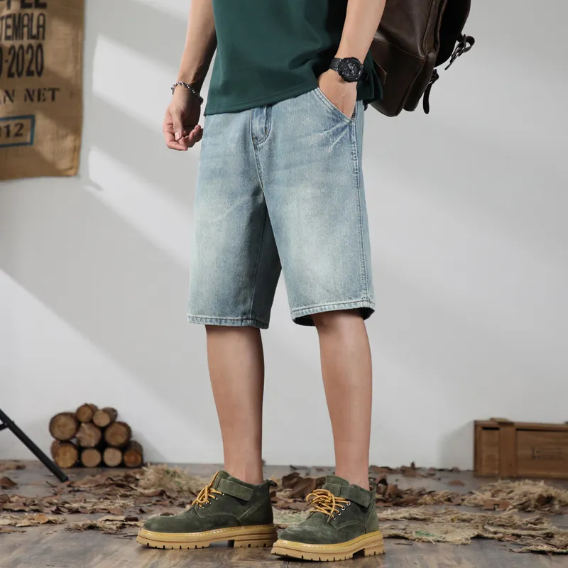 ROBINHOOD Denim Shorts Unisex Ancient Teal-2