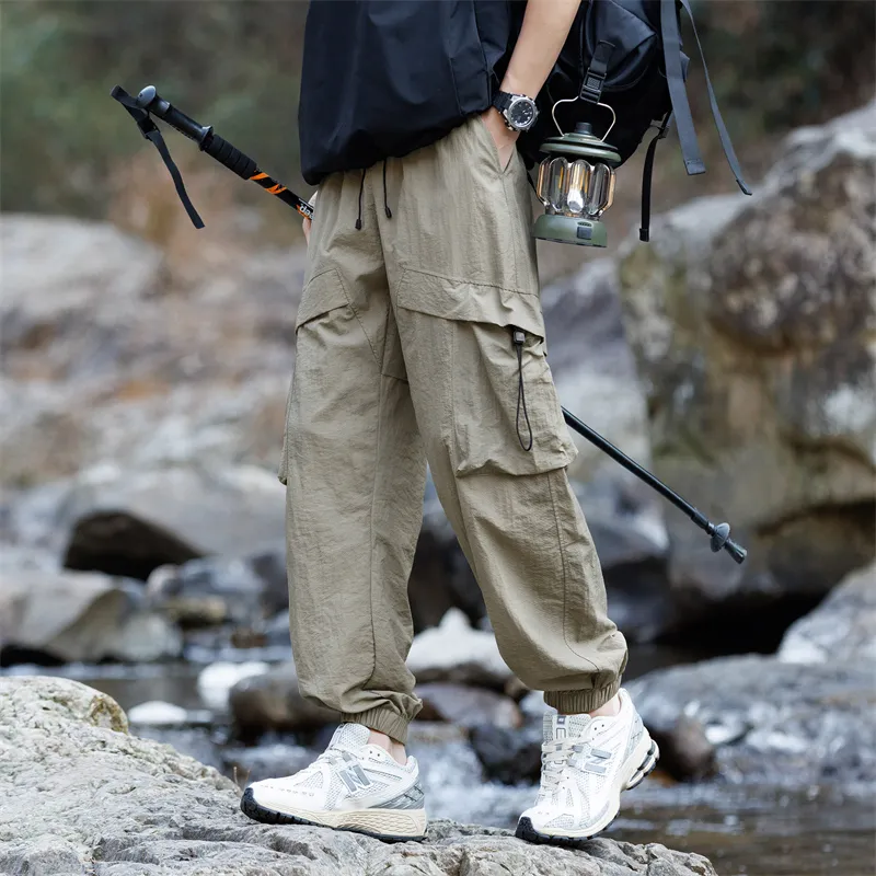 ROBINHOOD Casual Pants Unisex Bean Gray-1