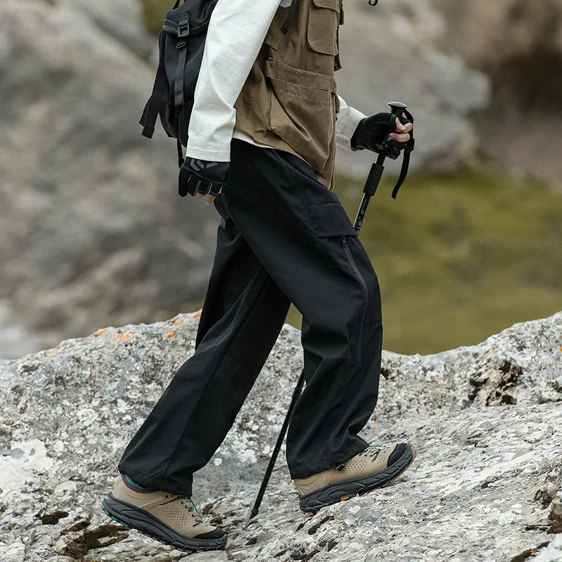 ROBINHOOD Windbreaker Pants Unisex Snow Mountains Gray-20