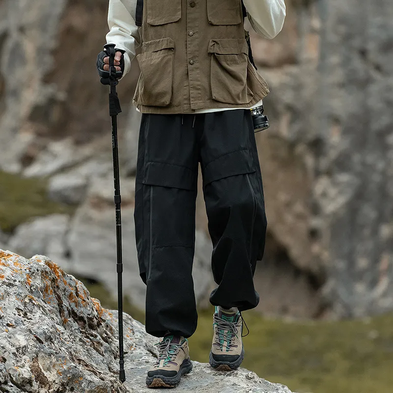 ROBINHOOD Windbreaker Pants Unisex Snow Mountains Gray-18
