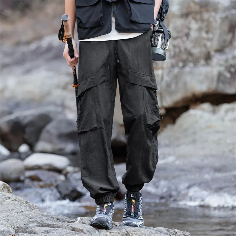 ROBINHOOD Casual Pants Unisex Bean Gray-9