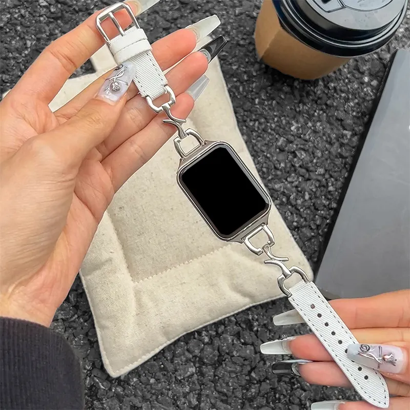 IBOANN Watch Band Xiaomi Compatibility Denim Material-13