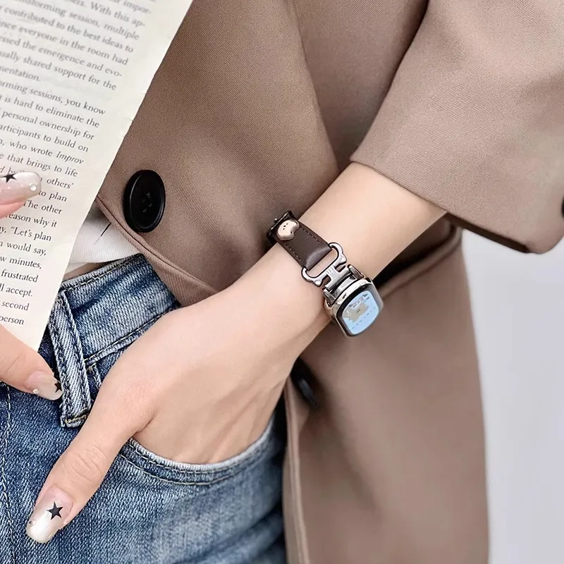 IBOANN Watch Band Xiaomi Compatibility Leather-5