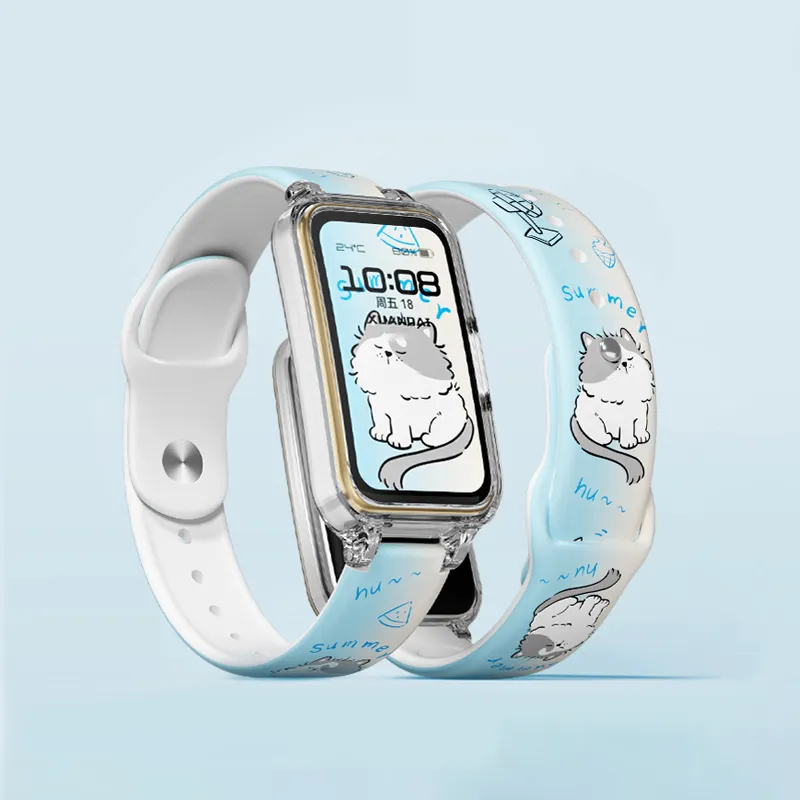 IBOANN Watch Band Huawei Compatibility 12mm TPU Material-9