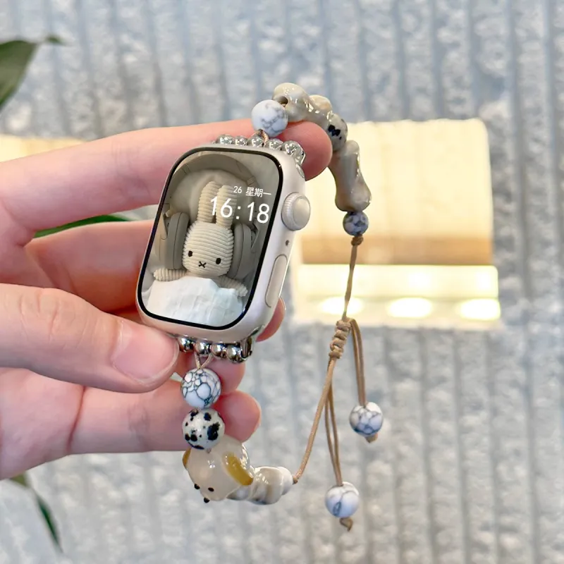IBOANN Apple Compatibility Watch Band Resin Material-2