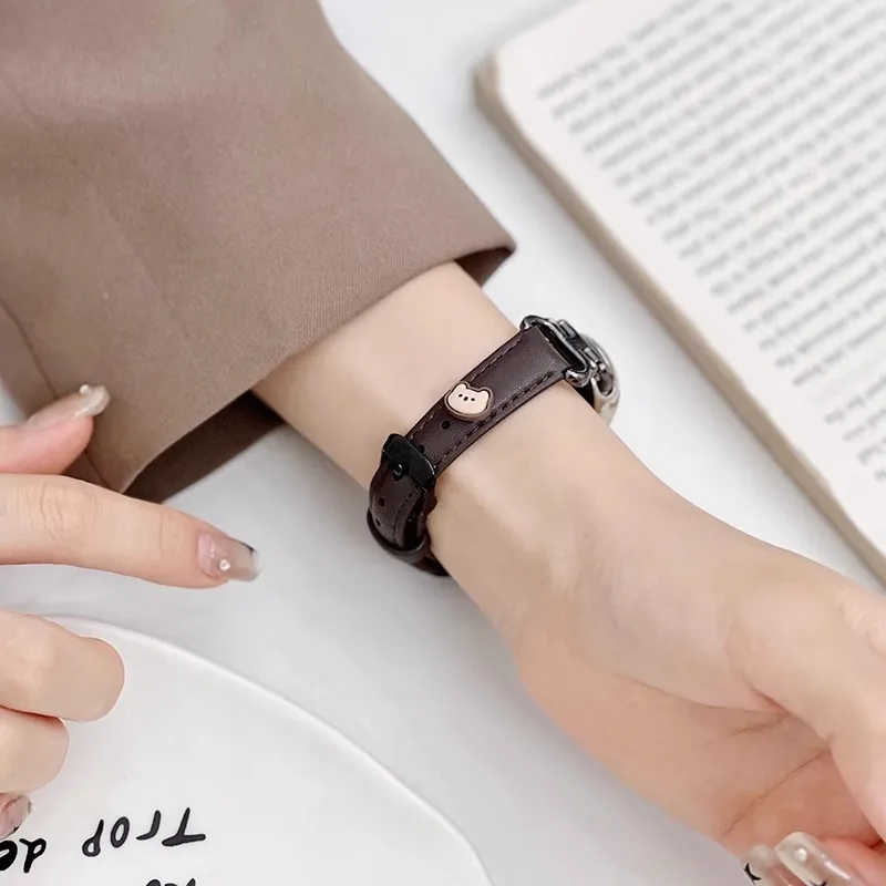 IBOANN Watch Band Xiaomi Compatibility Leather-4