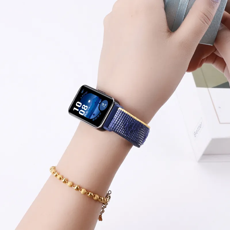 IBOANN Watch Band Huawei Compatibility 22.5cm Nylon Material-7