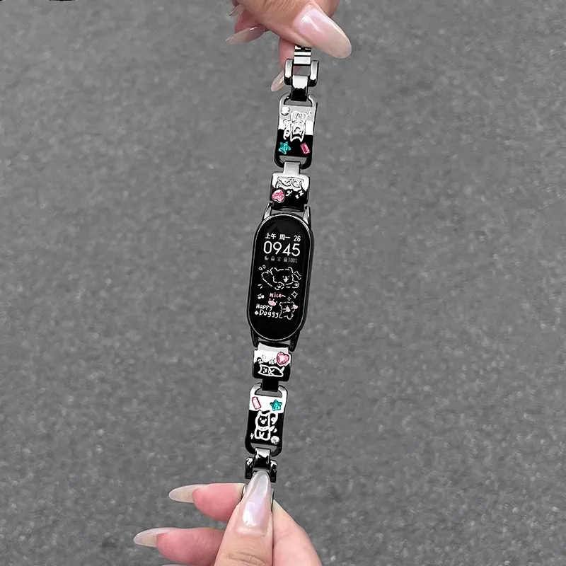 IBOANN Xiaomi Compatibility Watch Band Metal-4