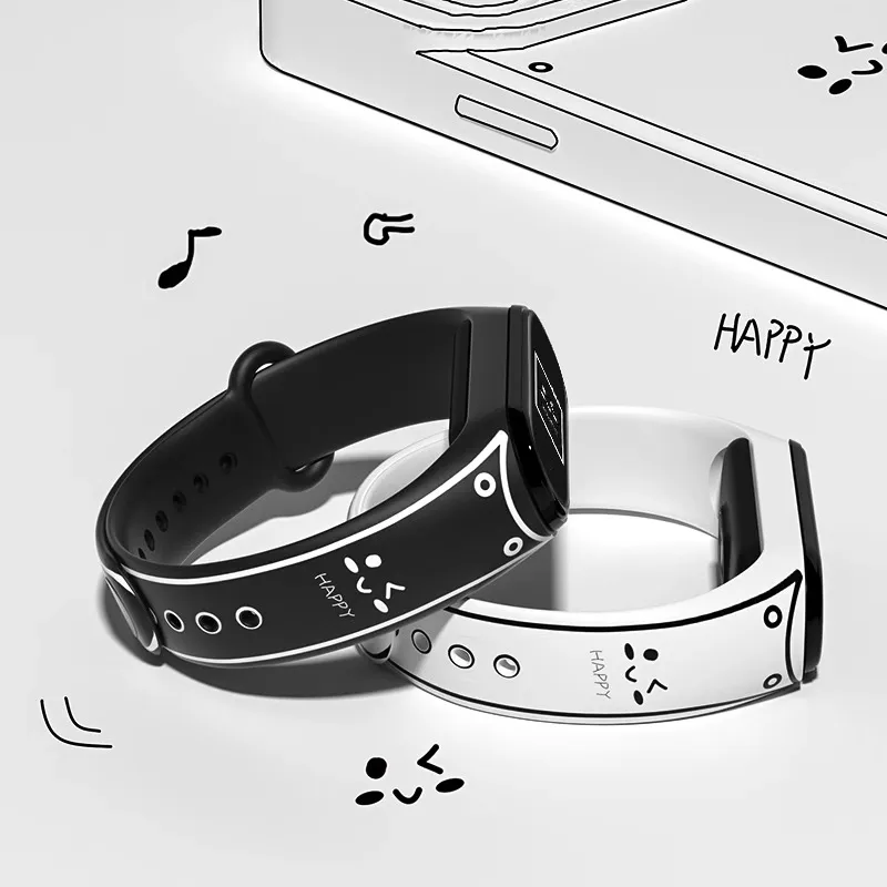IBOANN Xiaomi Compatibility Watch Band Silicone Material-2