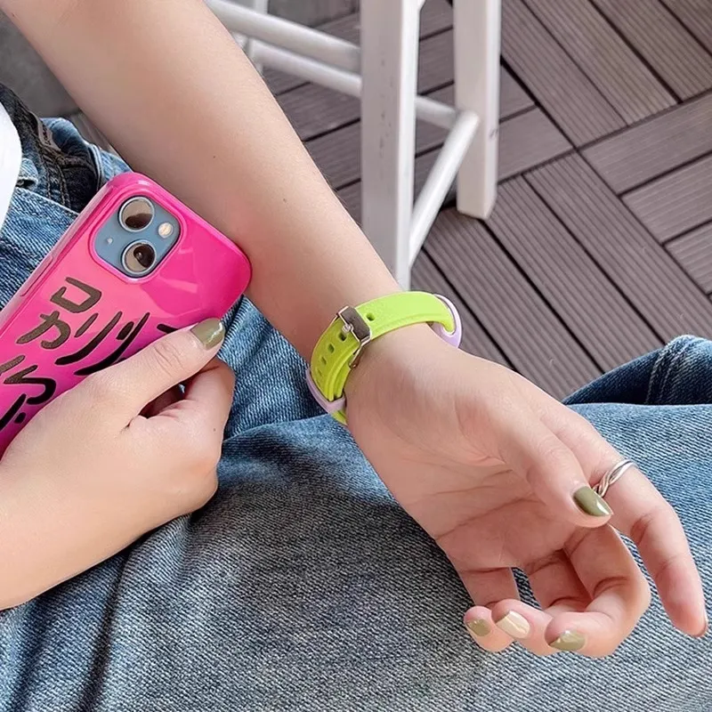 IBOANN Xiaomi Compatibility Watch Band Silicone Material-5