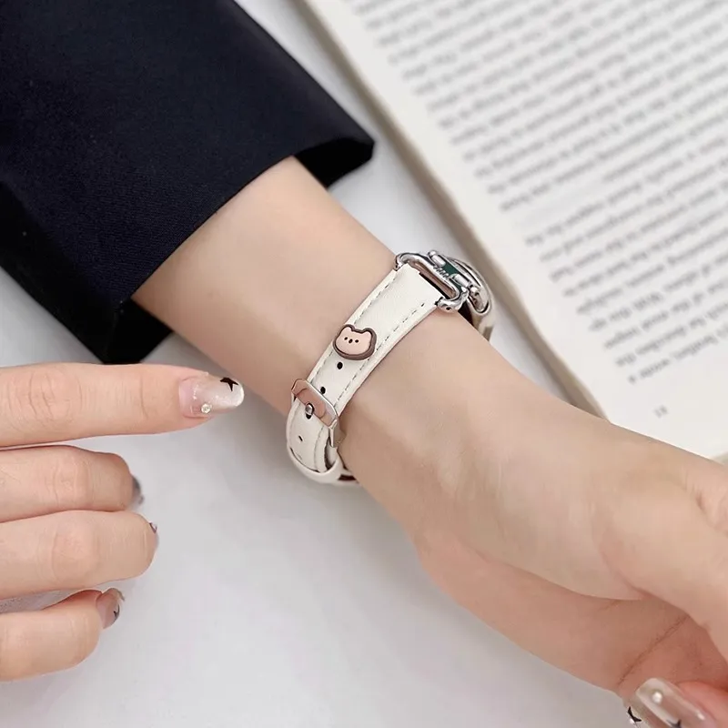IBOANN Watch Band Xiaomi Compatibility Leather-2