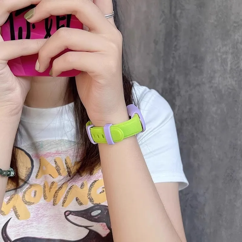 IBOANN Xiaomi Compatibility Watch Band Silicone Material-4