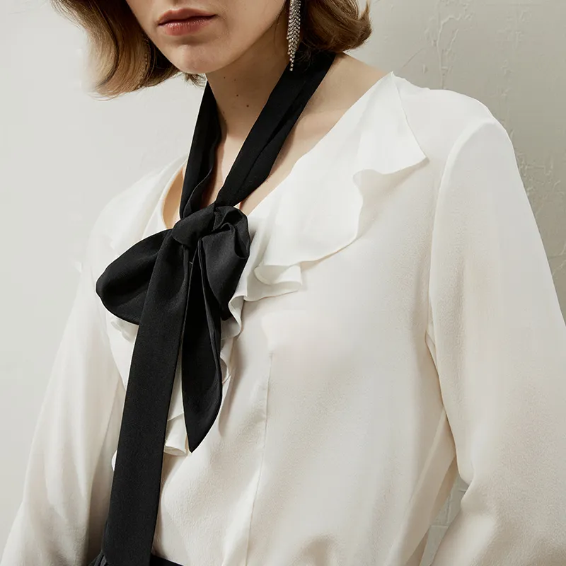 LILIXIUKE Shirt Women's Raw White-4