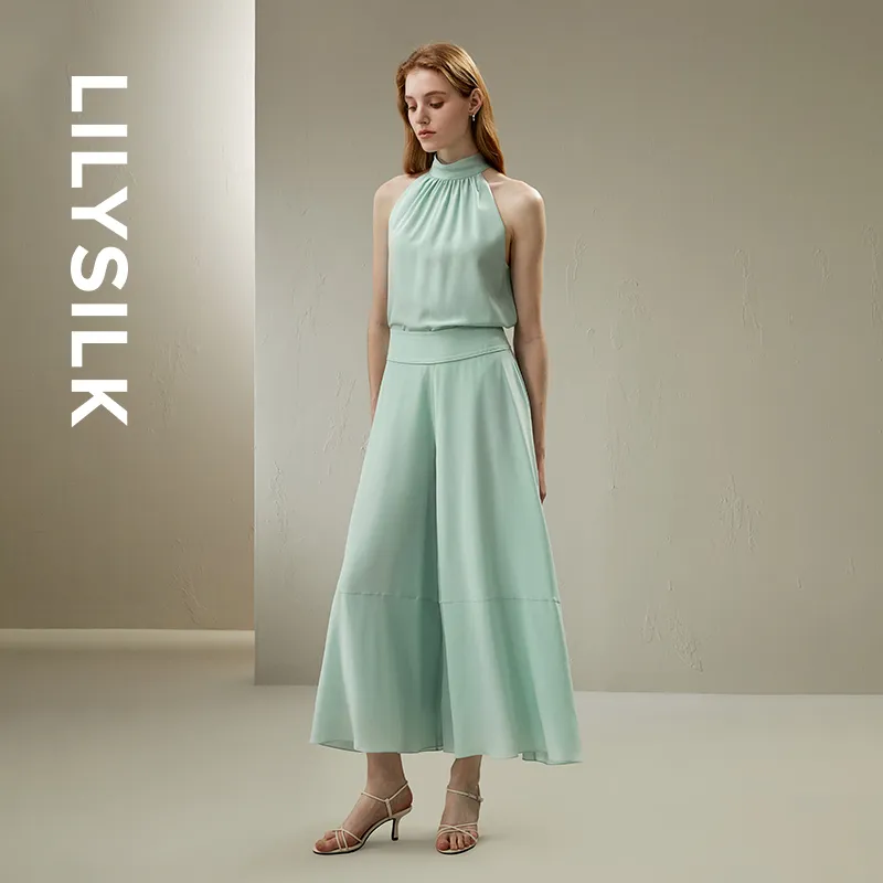 LILIXIUKE Casual Pants Women's Mint Green-2