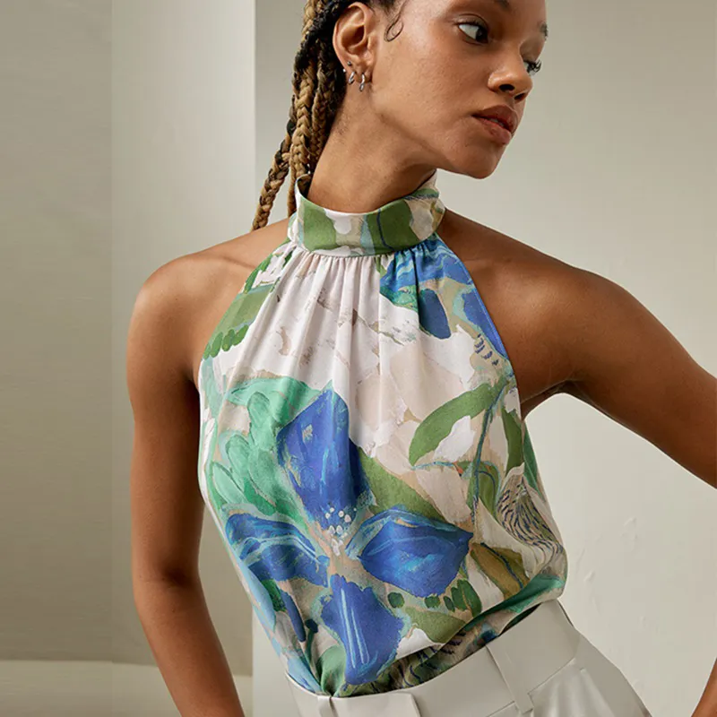 LILIXIUKE Camisole Women's Oil Paintings Print-1