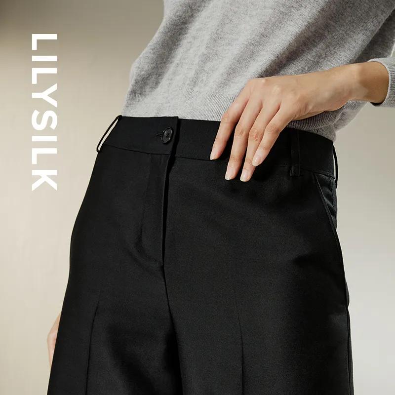 LILIXIUKE Casual Pants Women's Black-3
