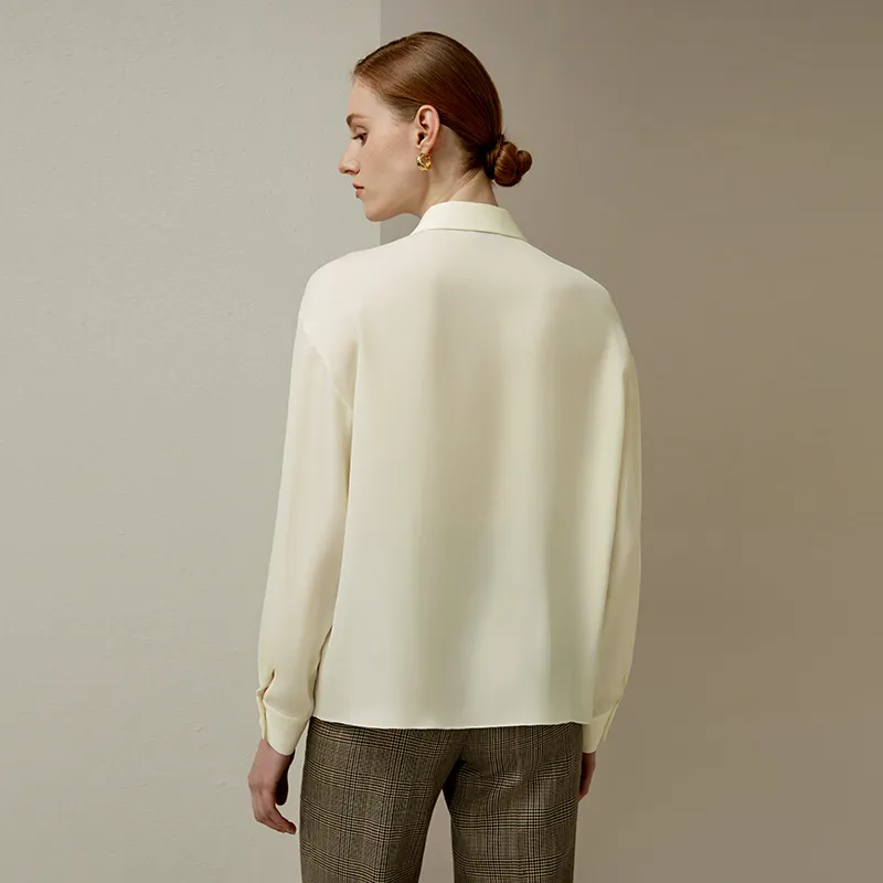 LILIXIUKE Shirt Women's Ivory White-4