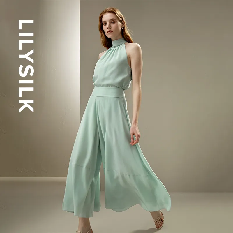 LILIXIUKE Casual Pants Women's Mint Green-1