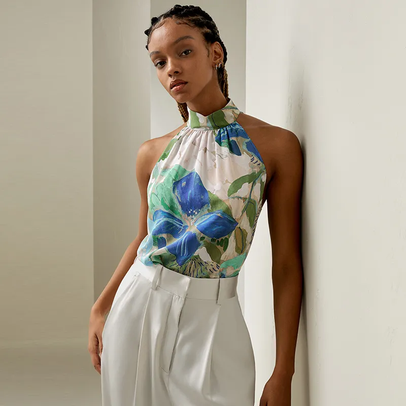 LILIXIUKE Camisole Women's Oil Paintings Print-3