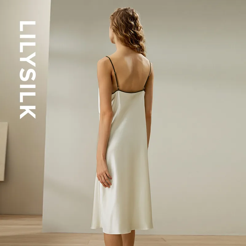 LILIXIUKE Slip Dress Women's Lily White-1