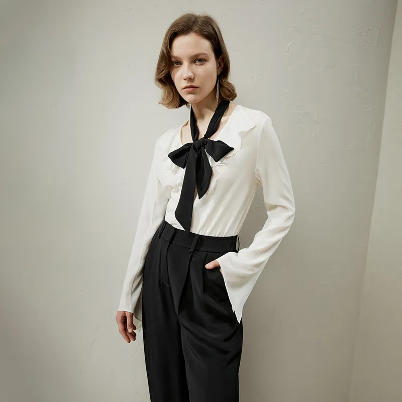 LILIXIUKE Shirt Women's Raw White-1