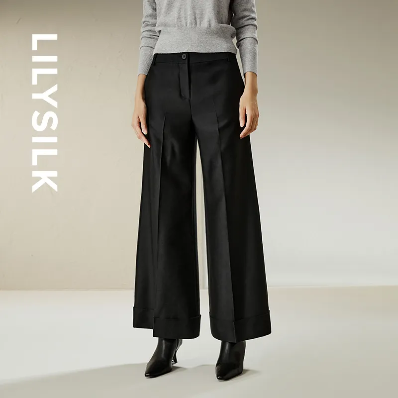 LILIXIUKE Casual Pants Women's Black-1