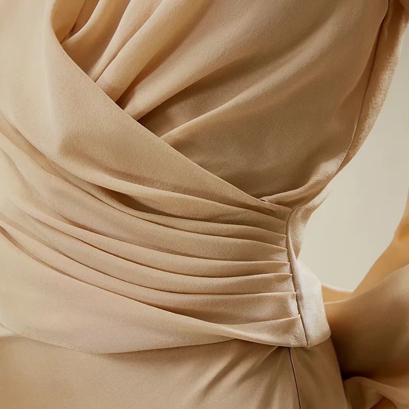 LILIXIUKE Shirt Women's Light Gold-5