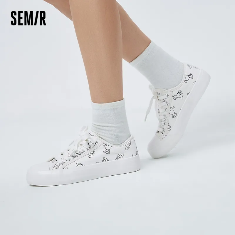 SEMIR Low-Top Canvas Shoes 3.3cm Women's-8
