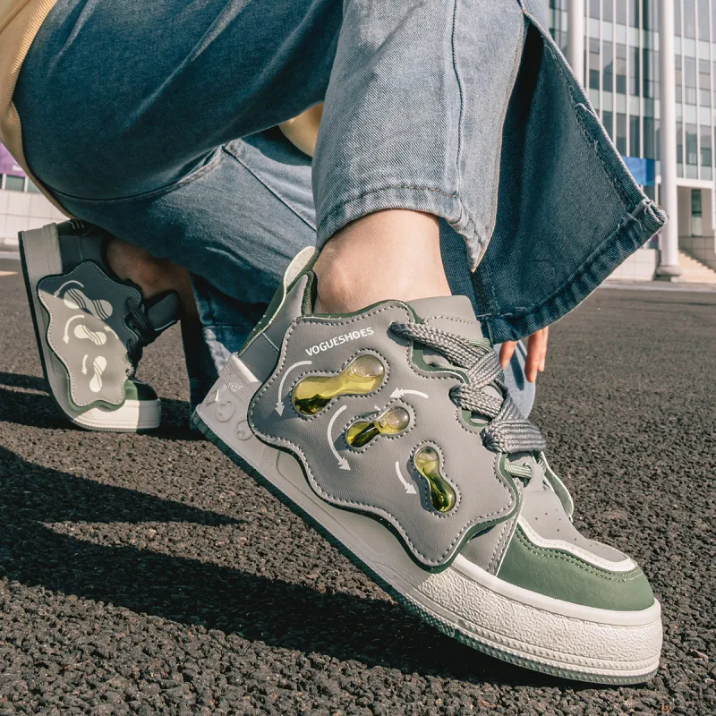 SEMIR Low Top Skateboard Shoes Women's Army Green-6