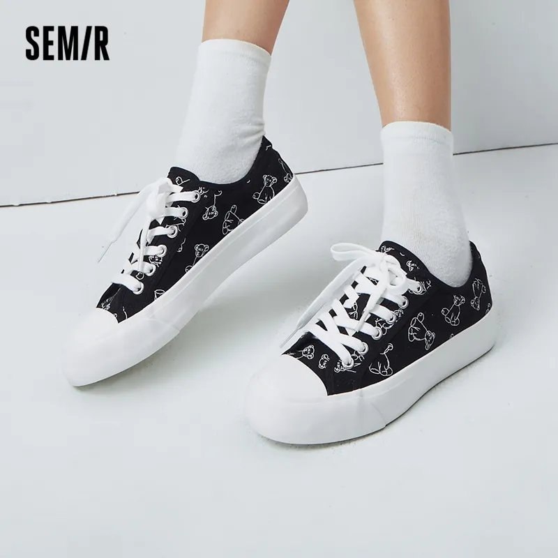SEMIR Low-Top Canvas Shoes 3.3cm Women's-1