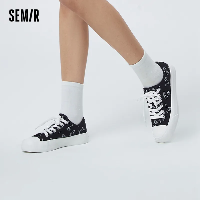 SEMIR Low-Top Canvas Shoes 3.3cm Women's-3