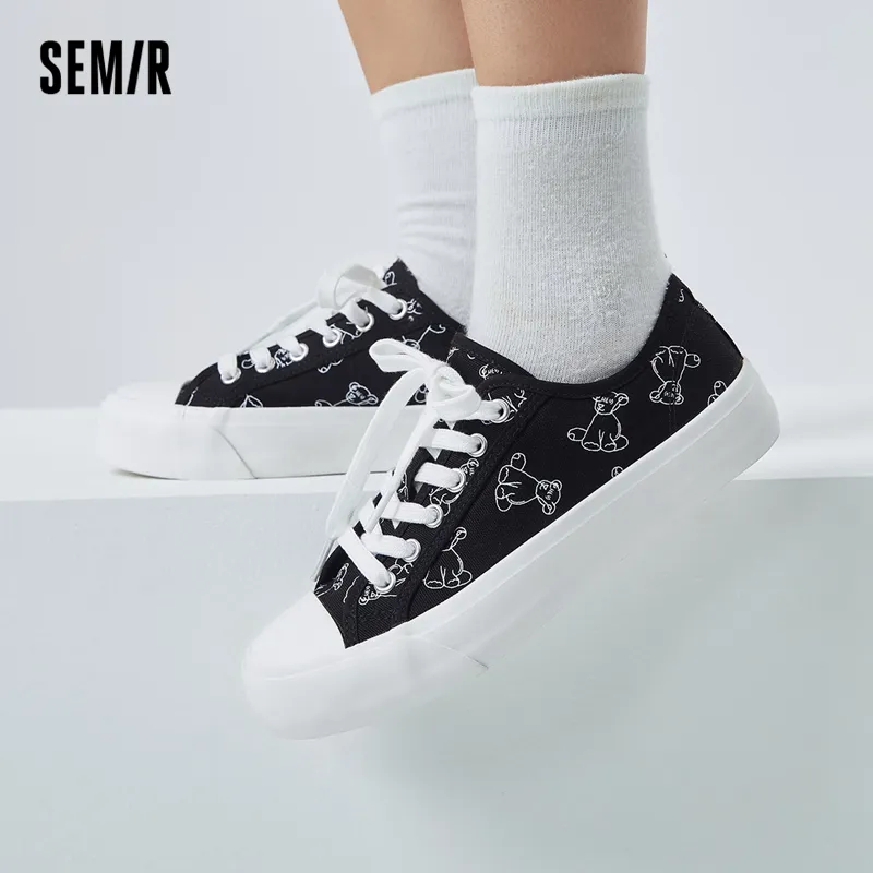 SEMIR Low-Top Canvas Shoes 3.3cm Women's-4