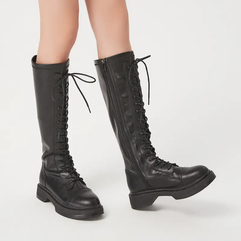 SEMIR Knee high Boots 3.5cm Women's Black-4