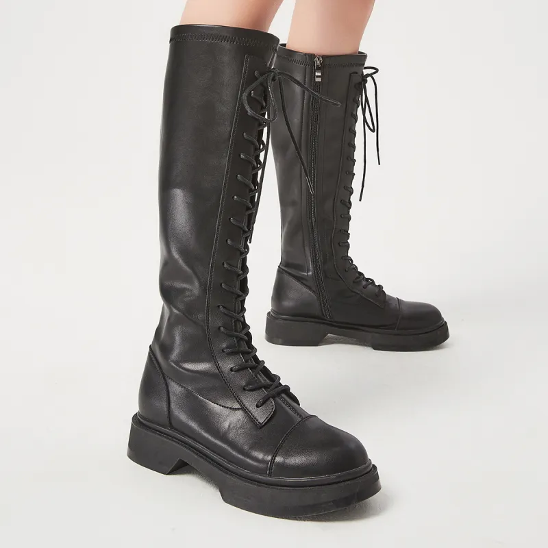 SEMIR Knee high Boots 3.5cm Women's Black-3