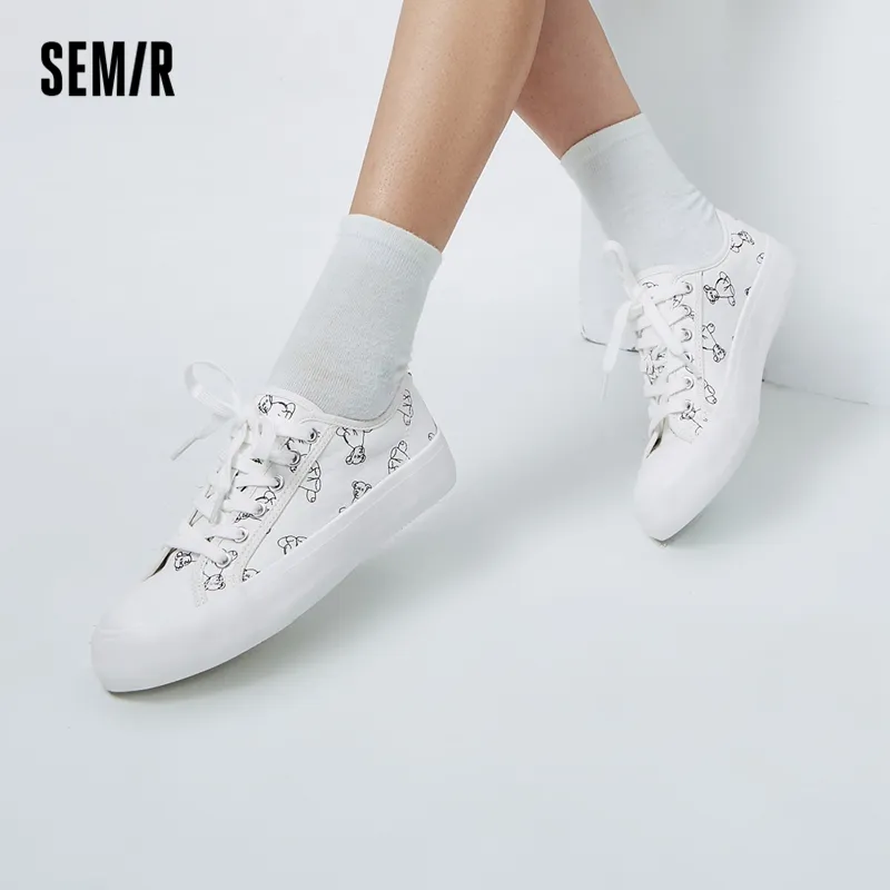SEMIR Low-Top Canvas Shoes 3.3cm Women's-6