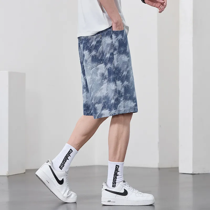 NRTY Casual Shorts Men's Denim Blue-5