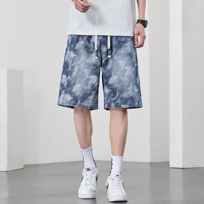 NRTY Casual Shorts Men's Denim Blue-6