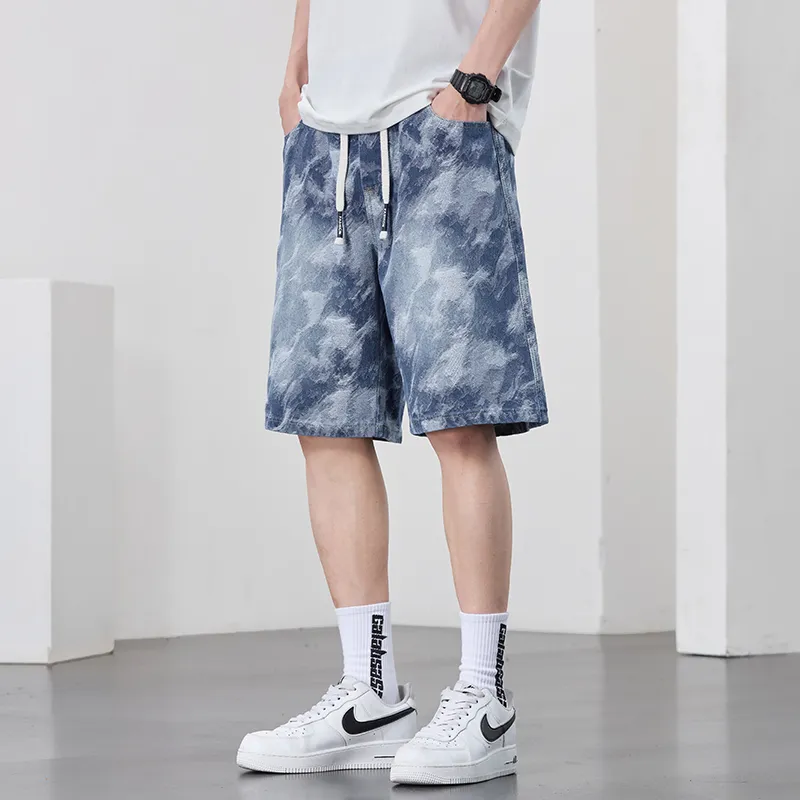 NRTY Casual Shorts Men's Denim Blue-2