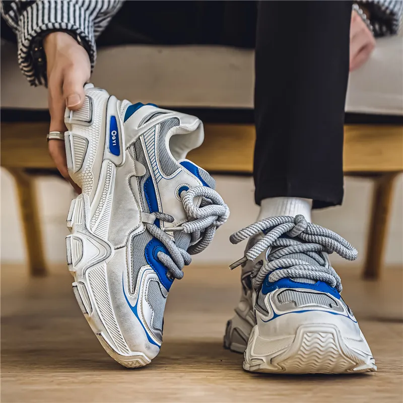 JX Anti-Slip Wear-Resistant Low-Top Chunky Sneakers Men's-8