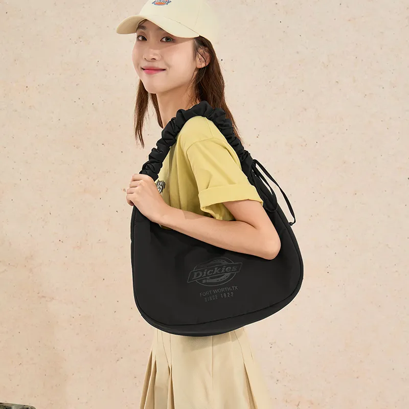 Dickies Nylon Cloud Bag Shoulder Bag Crossbody Bag Shoulder Bag Handbag Regular Women's Graphite Black/Apricot White-5