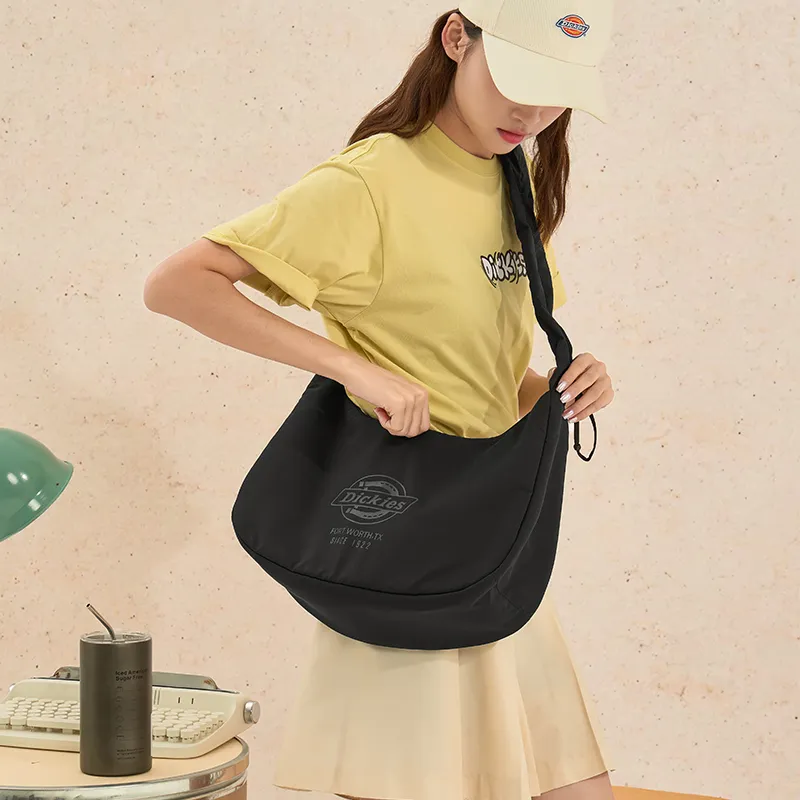 Dickies Nylon Cloud Bag Shoulder Bag Crossbody Bag Shoulder Bag Handbag Regular Women's Graphite Black/Apricot White-3