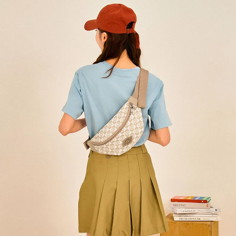 Dickies PVC Sling Bag, Fanny Pack, Crossbody Bag Unisex Denim Blue/Light Khaki/Classic Black-10
