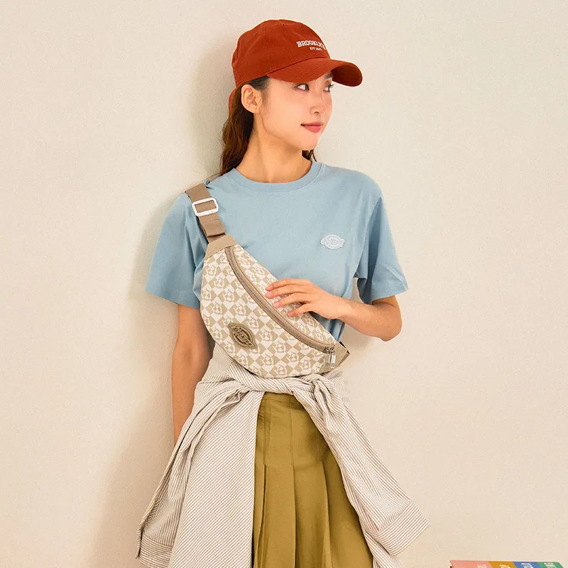 Dickies PVC Sling Bag, Fanny Pack, Crossbody Bag Unisex Denim Blue/Light Khaki/Classic Black-9