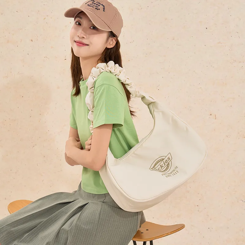 Dickies Nylon Cloud Bag Shoulder Bag Crossbody Bag Shoulder Bag Handbag Regular Women's Graphite Black/Apricot White-10