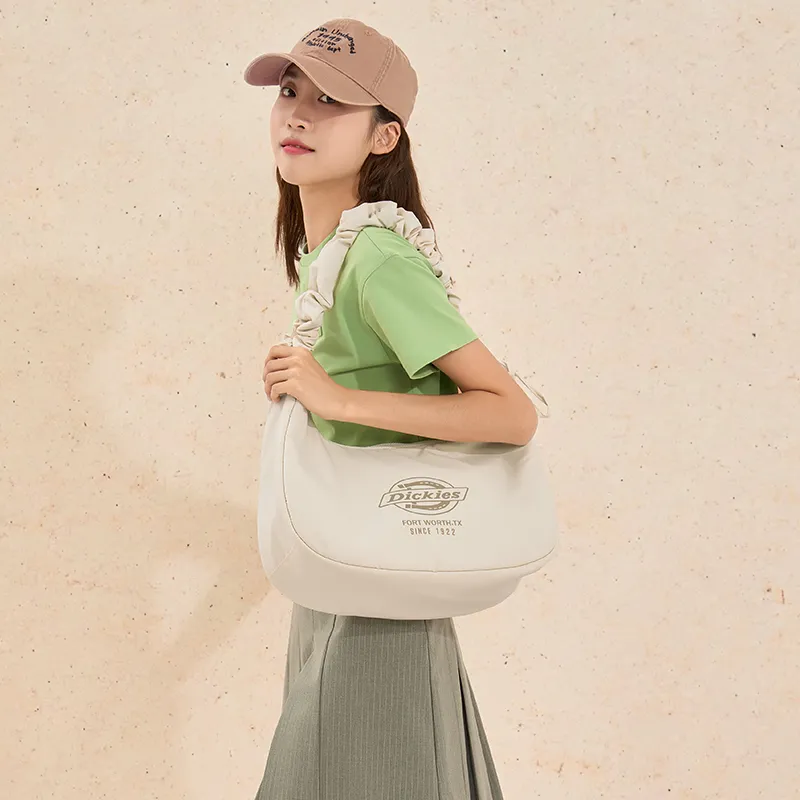 Dickies Nylon Cloud Bag Shoulder Bag Crossbody Bag Shoulder Bag Handbag Regular Women's Graphite Black/Apricot White-9
