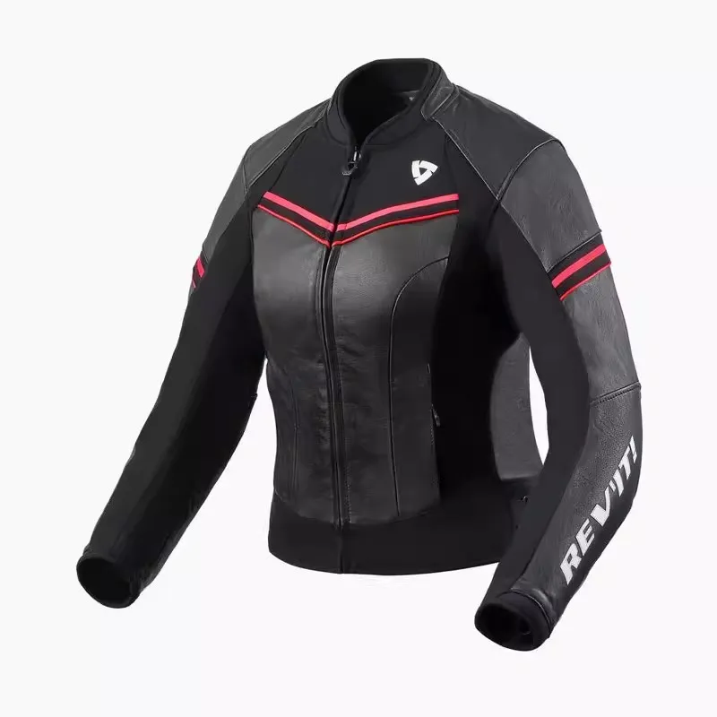 REVIT Medion Motorcycle Cycling Clothing Leather Jacket All-Season Biker Racing Winter Warm Windproof Women's-1