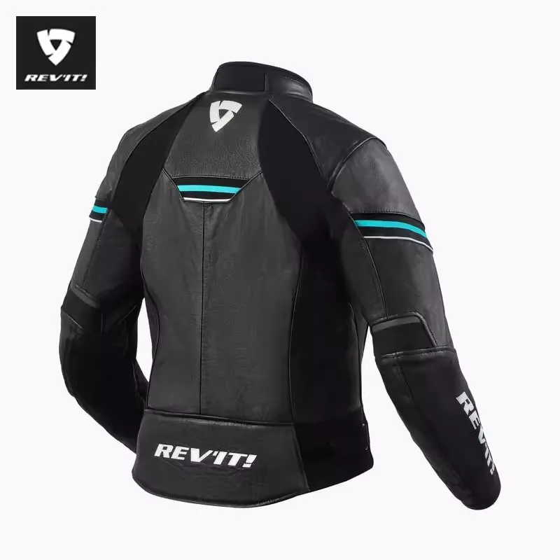 REVIT Medion Motorcycle Cycling Clothing Leather Jacket All-Season Biker Racing Winter Warm Windproof Women's-5